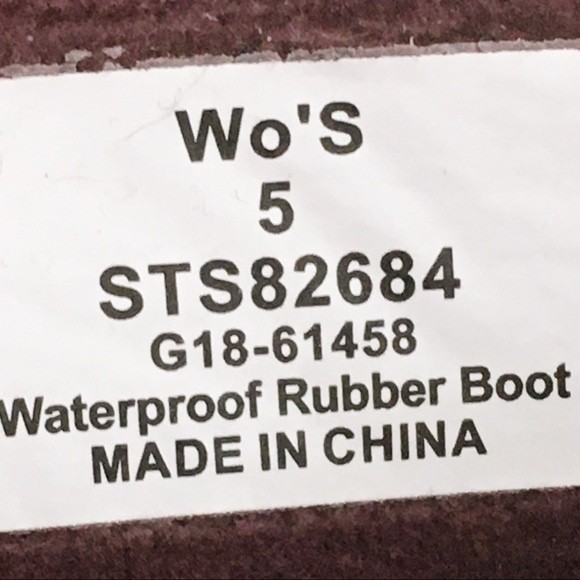 Sperry Women's Saltwater Quilted Red Wine Burgundy Duck Boots Size 5 NEW - Picture 11 of 11